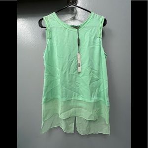 Elie Tahari Mint Green Sleeveless Top, NWT